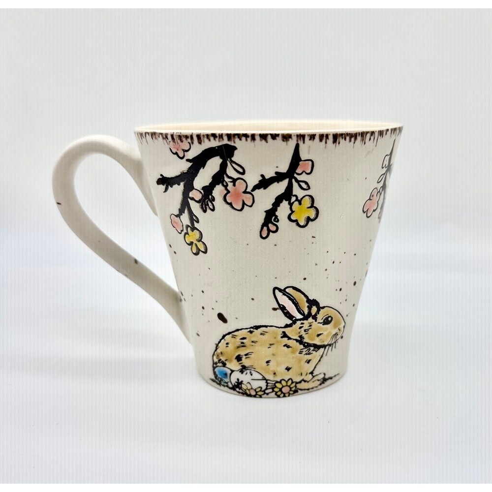 Spectrum Designz Bunny Rabbit beige ceramic Coffee Mug Cup
